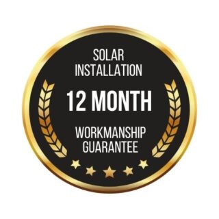 12 Month Solar Installation Workmanship Warranty Badge
